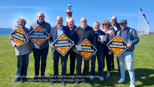 Steve Lodge with Plymouth Lib Dem's