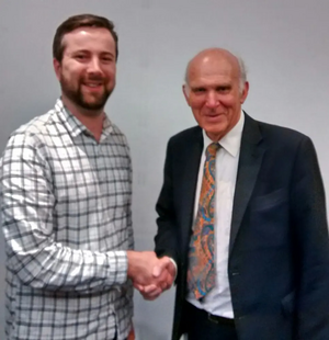 Local Liberal Democrat Staurt meets Vince Cable