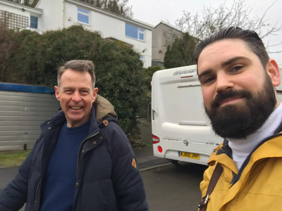 Colin and Chris from Plymouth Lib Dems, on the street in Tavistock North