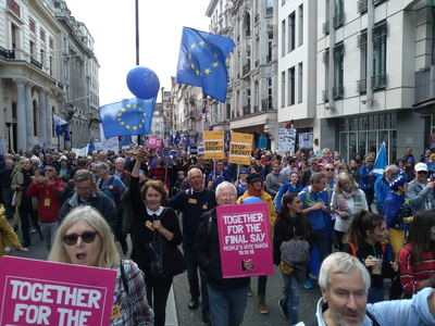 Plymouth Lib Dems on the march, 19/10/2019