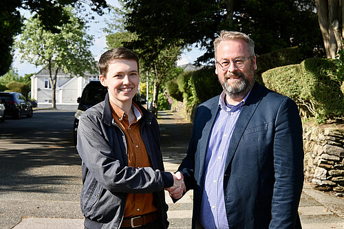 Cllr Tippetts and Stuart Bonar Cllr Tippetts and Stuart Bonar
