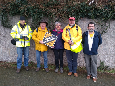 members canvassing in Plympton