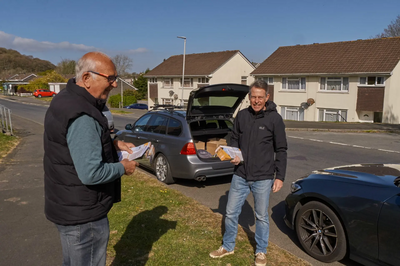 Jim and Colin in Plymstock Dunstone April 2021